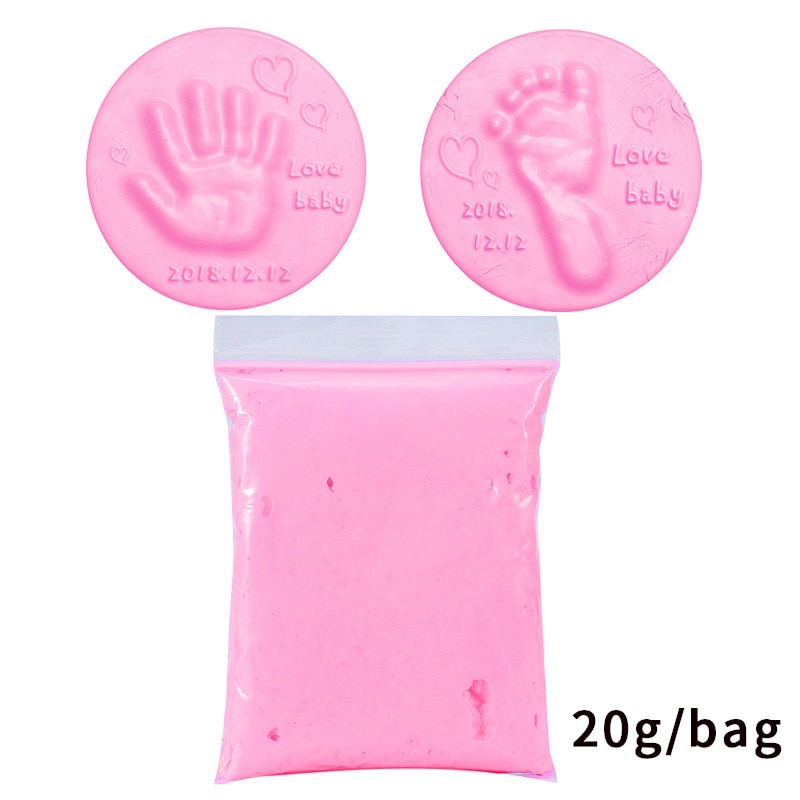 Soft Clay Baby Handprint Footprint Imprint Baby Care Hand And Foot Print Mud Fingerprint Anti-stress Kid Ink Pad Toy Prints Gift