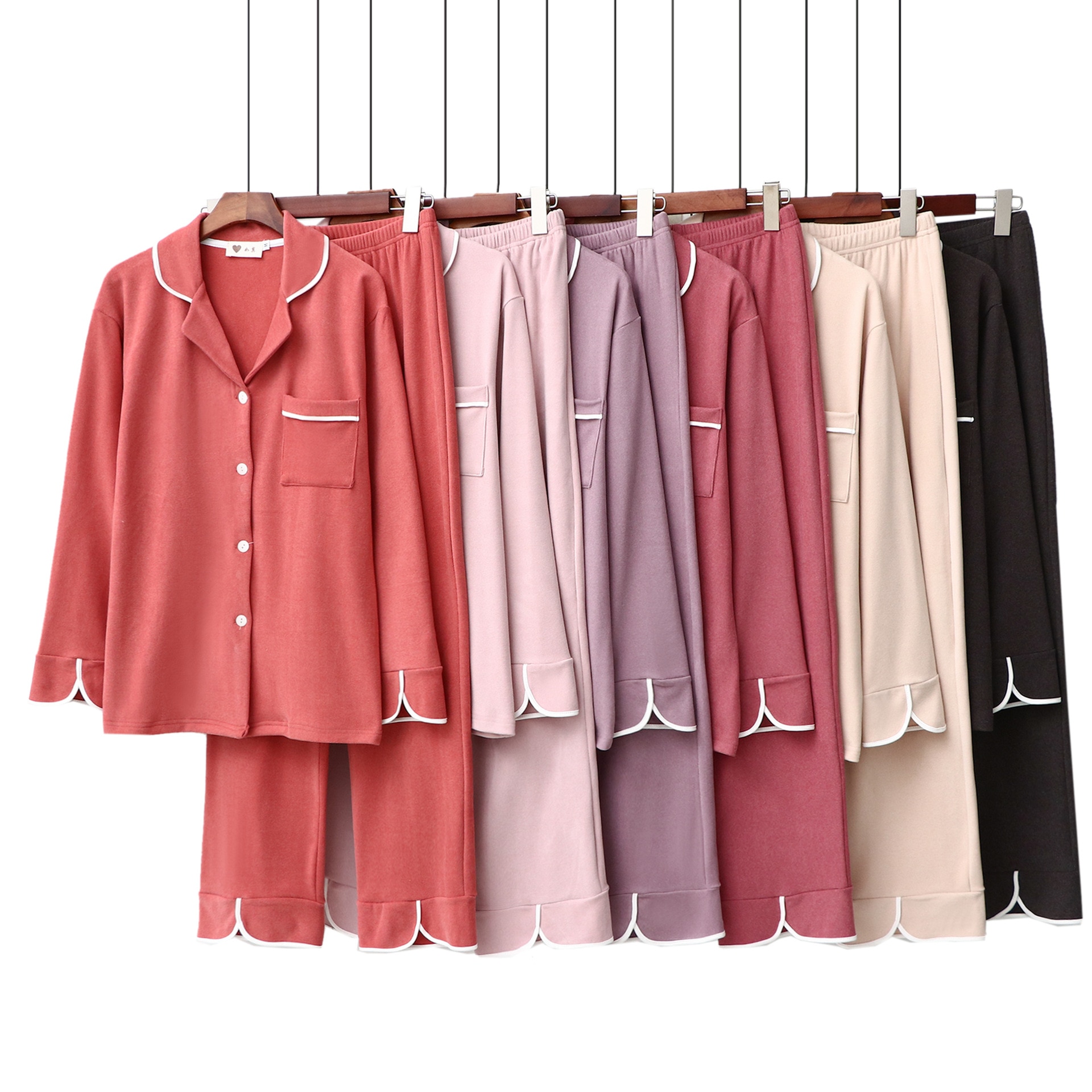 Winter Pejamas Luxury Pajamas for Women Autumn Comfortable German Velvet Underwear Long Sleeve Trousers Lapel Pyjamas Sleepwear