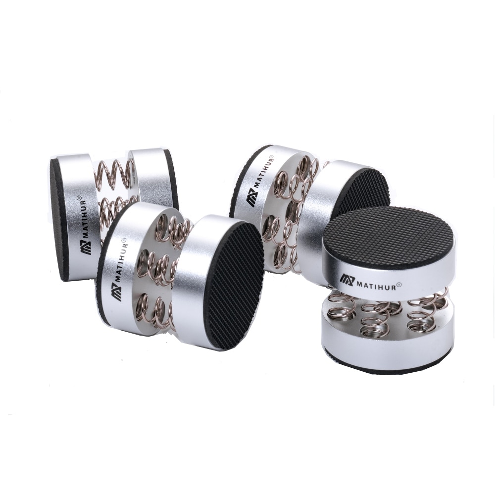Audiophile shock spikes spring damping pad HIFI Stand Feet speaker spike audio CD amplifier foot pad single products silver
