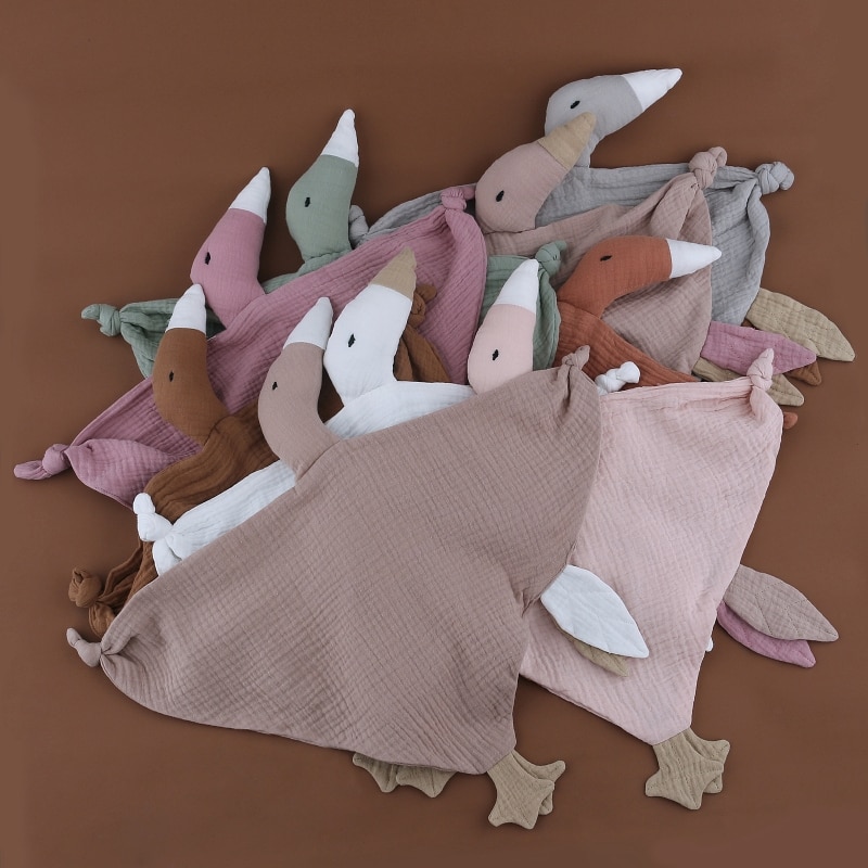 Newborn Baby Bib Cute Animal Handkerchief Cuddling Bath Towel Facecloth Baby Sleeping Dolls Toy Soft Cotton Soothe Appease Towel