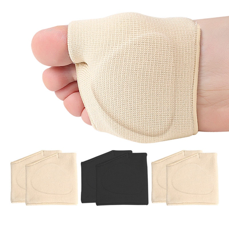 1 Pair Heel socks Metatarsal Sleeve Pads Half Toe Sole Forefoot Gel Pads Cushion Half Sock Supports Prevent Calluses Blisters