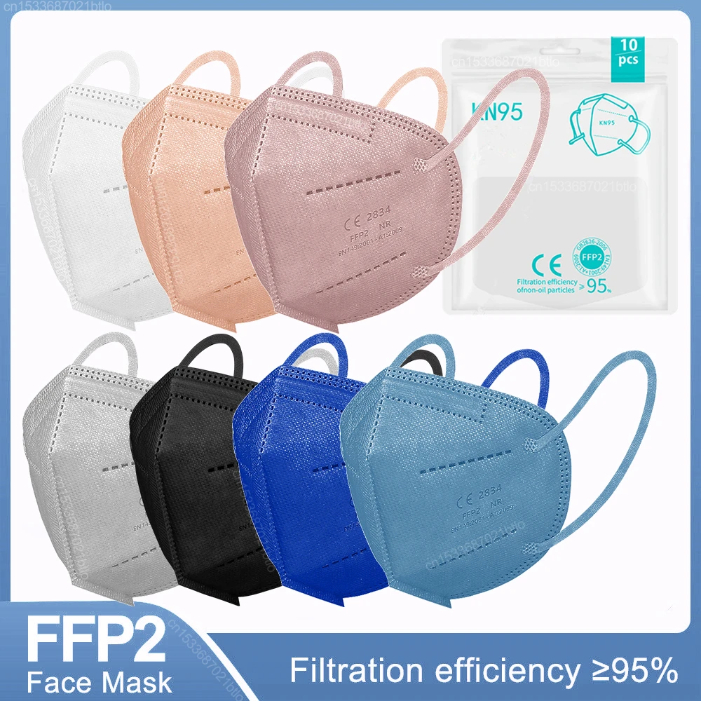 FFP2 Mask CE Mascarillas FPP2 Homologadas 5 Layer Adult Face Mask KN95 Certified Masque FFP 2