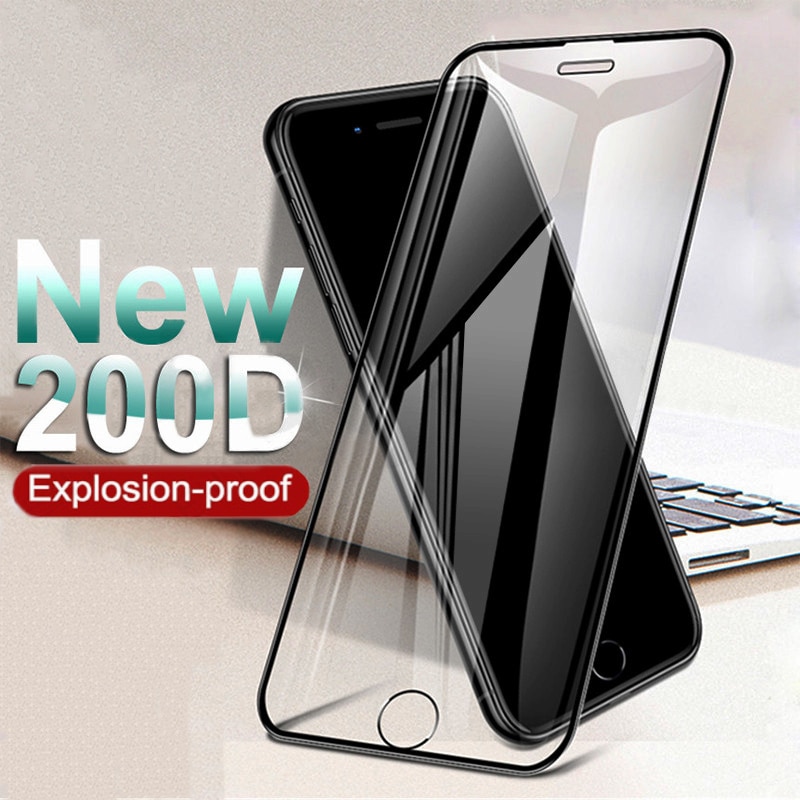 200D Tempered Glass for IPhone 7 8 6 6S Plus SE 2020 Protective Glass Iphone X XR 13 12 11 Pro Xs Max Mini Screen Protector Film