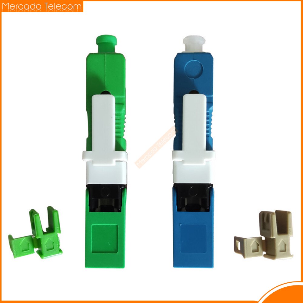 Free Shipping 100, 200PCS/Lot SC Quick Connector H-07 Fiber Optic SC APC UPC Fast Connector Fibra SC Adapter FTTH Single Mode