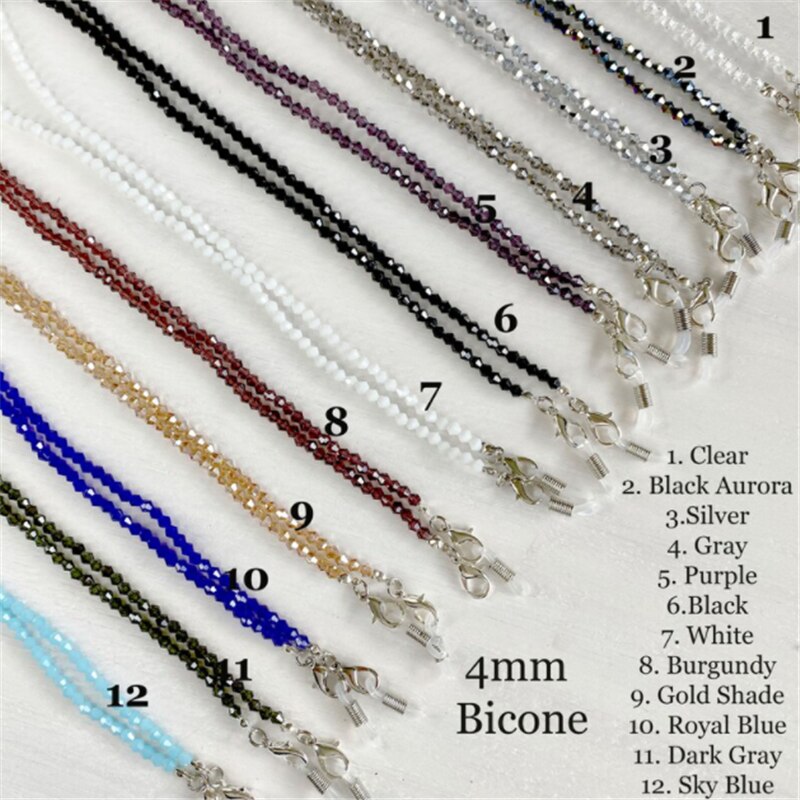 Nickel-free Mask Holders with Acrylic Beads Mask Lanyard & Sunglasses Chain Hanger Cord for Kids and Adults Face Mask Extend