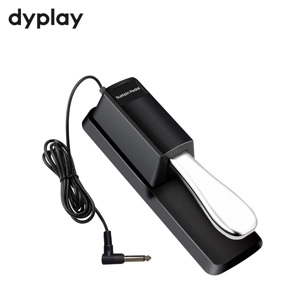 Piano Keyboard Sustain Damper Pedal for Electric Piano Electronic Organ Synthesizer GYH with Polarity Switch Damper Pedal