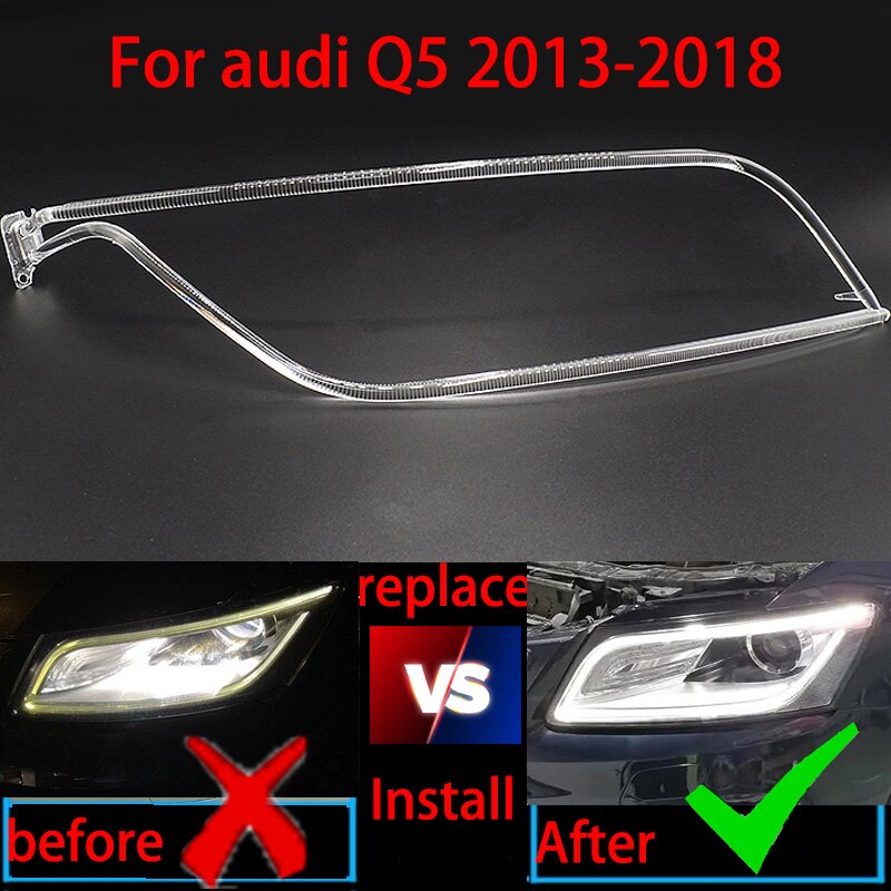 For Audi Q5 2013-2018 DRL Headlight Light Guide Plate Daytime Running Light Tube Car Daytime Running Light Bar