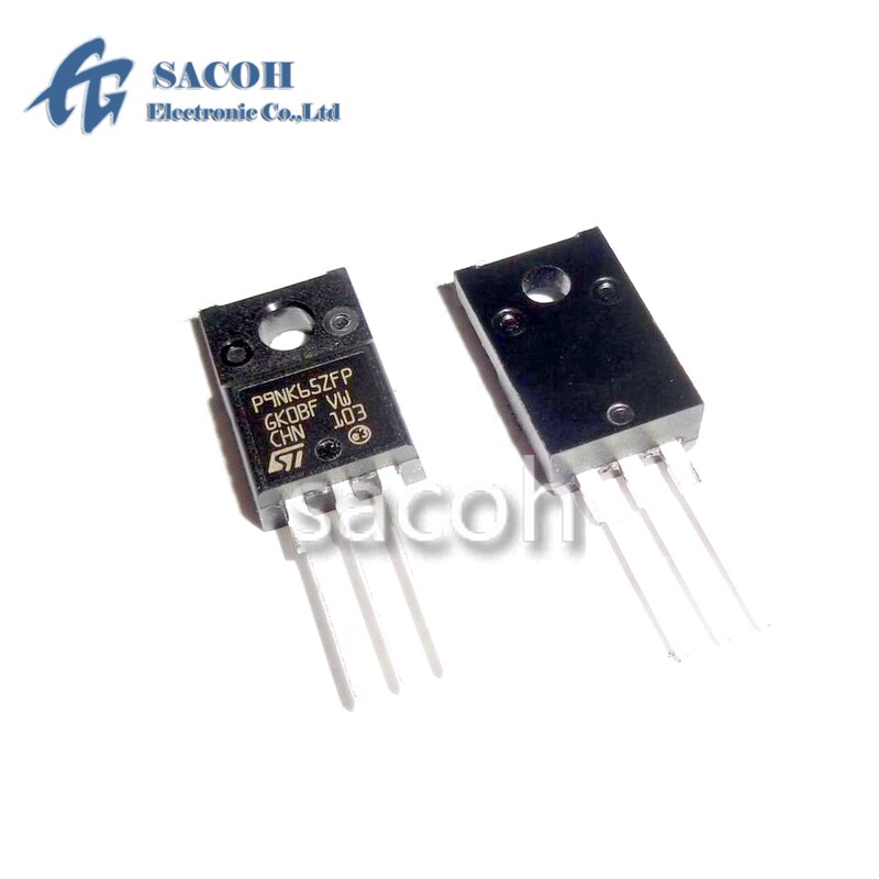 New Original 10PCS/Lot STP9NK65ZFP P9NK65ZFP or STP9NK60ZFP P9NK60ZFP or STP9NK60ZFDFP P9NK60ZFDFP TO-220F 650V 9A Power MOSFET