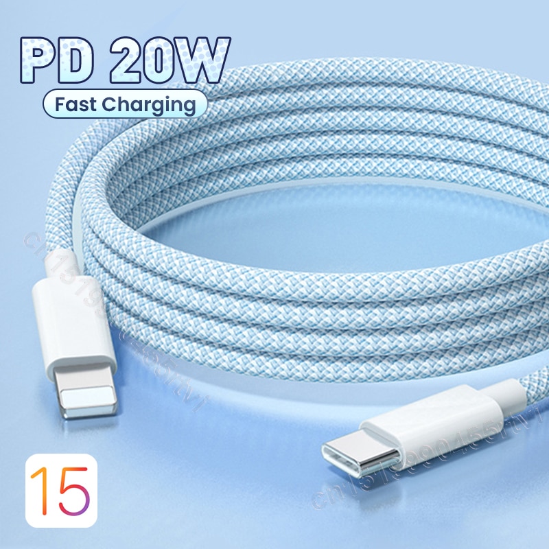 20W PD USB C Cable for iPhone 14 13 12 Pro Max Fast Charging USB C Cable for iPhone 12 Mini Pro Max Data USB Type C Cable 1/2M