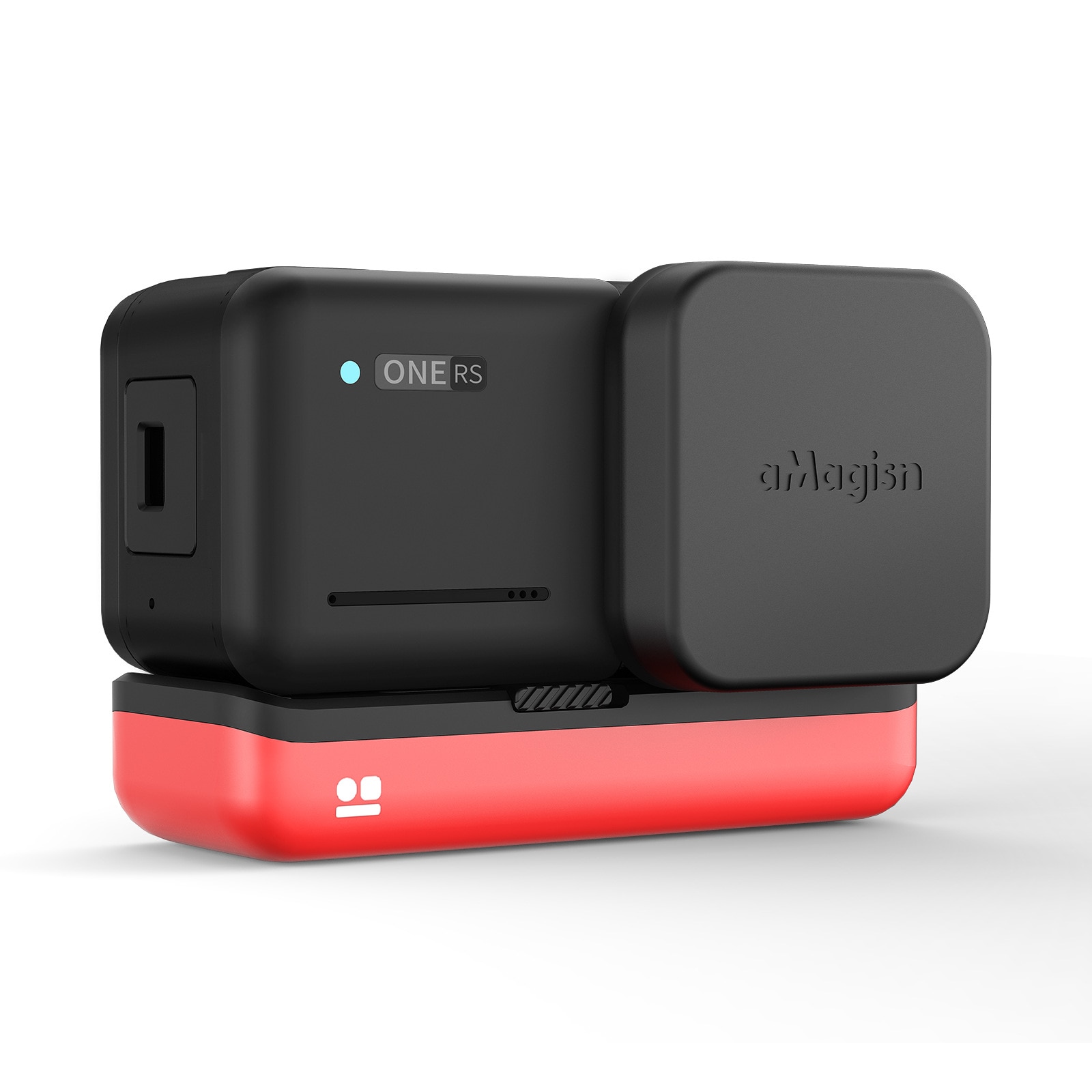 aMagisn For Insta360 ONE RS 4K Wide Angle Enhanced Lens Silicone Protective Sleeve Lens Cover