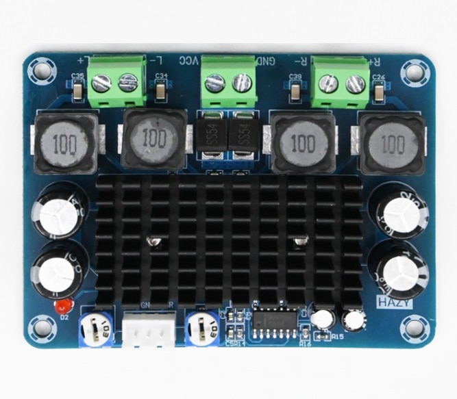 XH-A283 High Power Digital Power Amplifier Board TPA3116D2 100WX2 Dual Channel Stereo Audio Amplifier Module