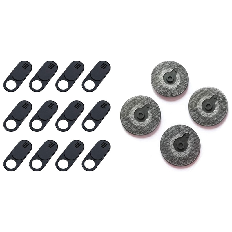 4-Pack Bottom Base Rubber Feet Foot Pad For Pro With 12-Pack Ultra Thin Design Web Camera Cover Slide
