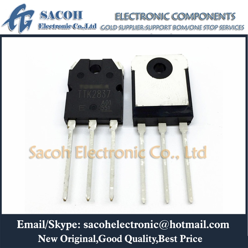 10Pcs 2SK2837 K2837 or TTK2837 TO-3P 20A 500V Power MOSFET