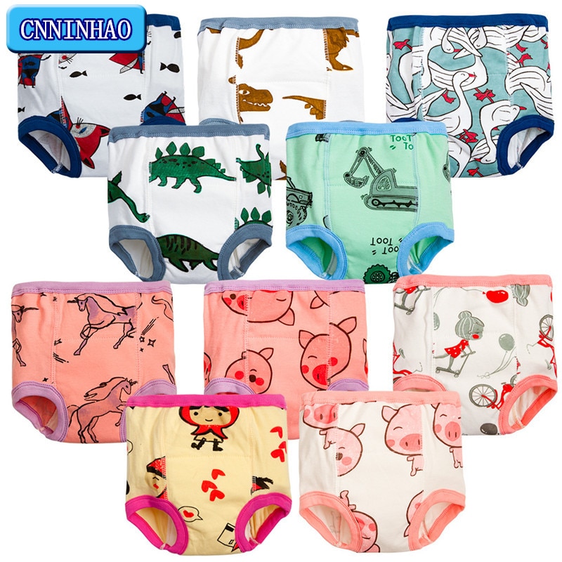 2023 New Baby Cloth Reusable Diapers Training Pant Cotton Diaper Pants Nappies Washable Infants Newborn Underwear Nappy Changing
