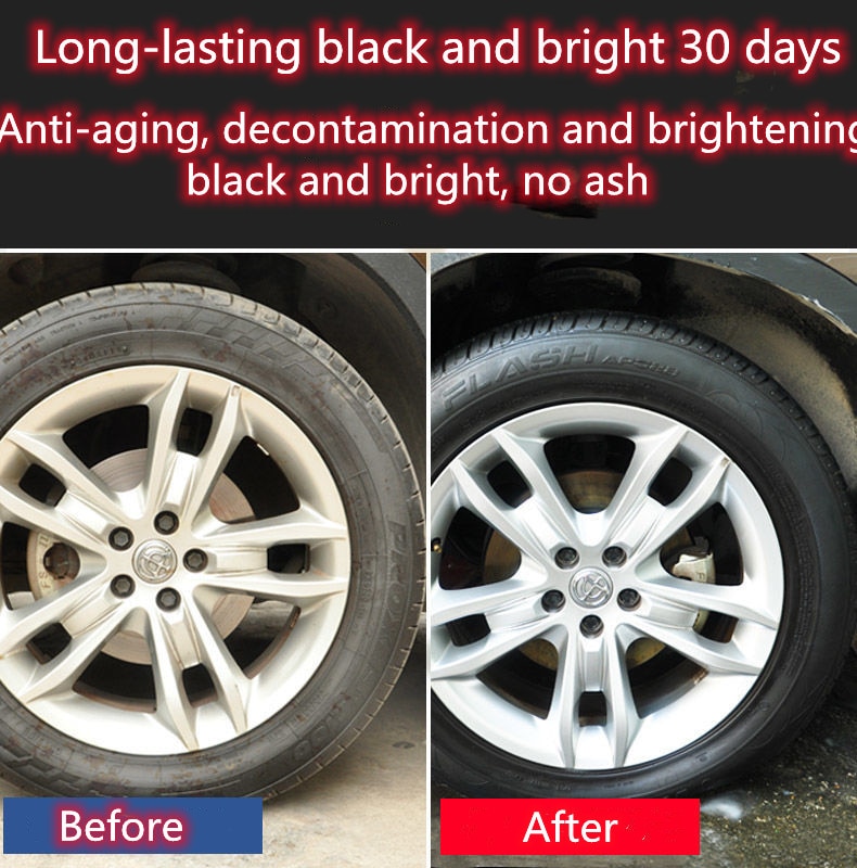600ML Tire treasure car tire wax tire brightener maintenance tire glaze care cleaning agent anti-aging