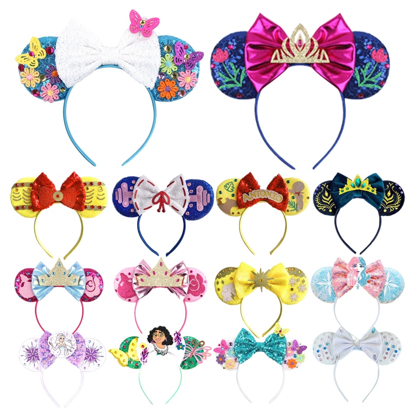 Lovely Mickey Mouse Ears Headbands for Baby Girl Frozen Headband Adult Girl Accessories Adults and Kids Hairband
