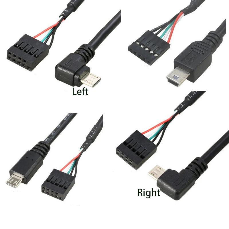 PC Computer motherboard 9P to Micro USB to DuPont 2.54mm 5Pin DuPont USB to Micro USB data Cord