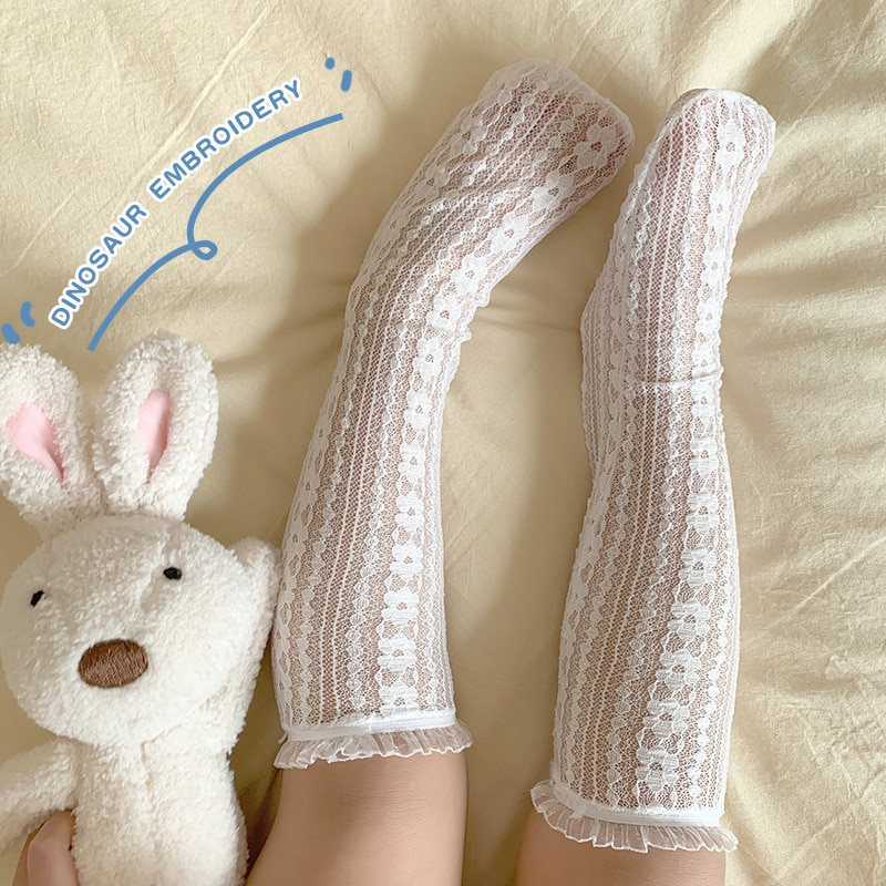 Summer Lace Baby Girl Socks Royal Style Princess Toddler Socks White Black Color Kid Hollow Out Sock Baby Girl Accessories