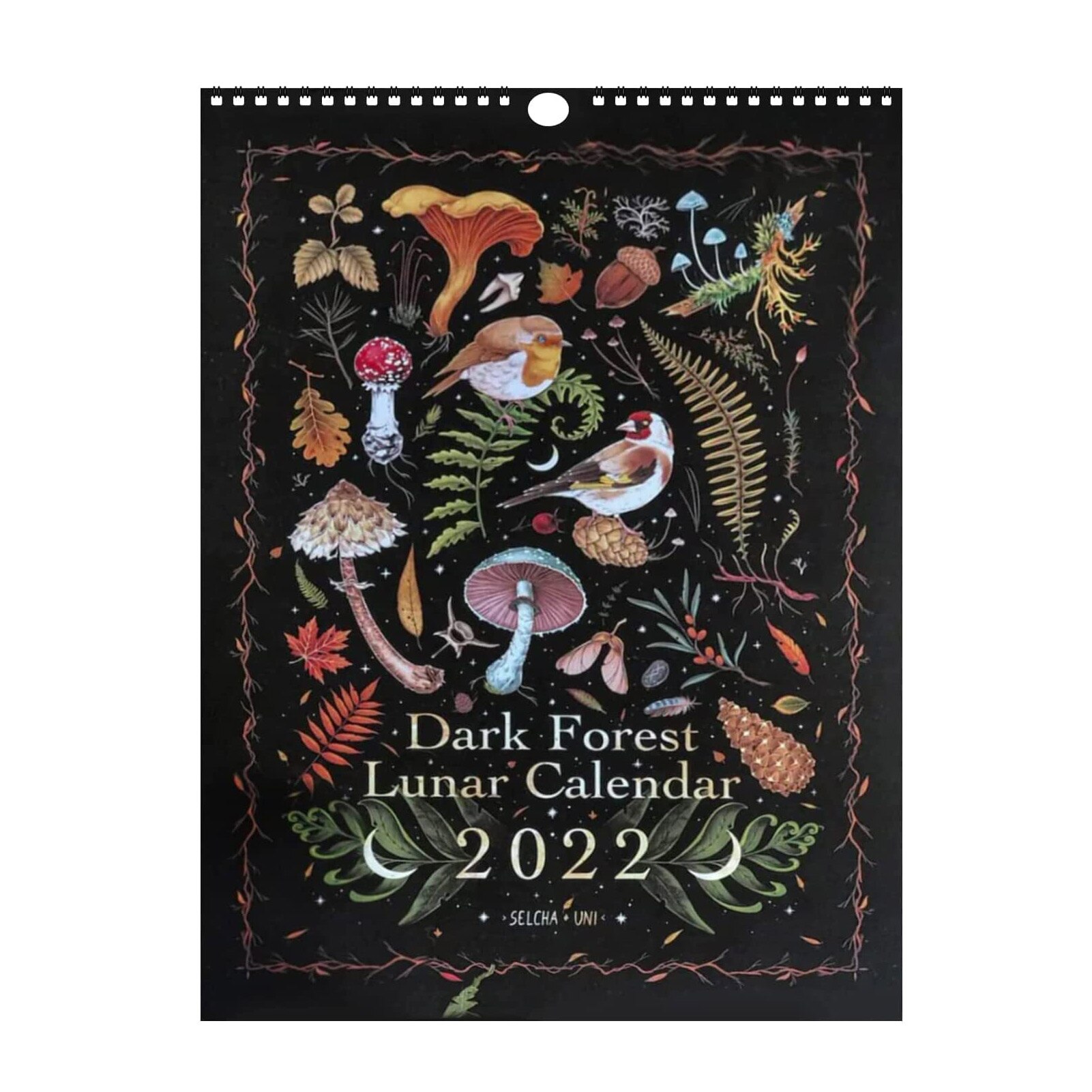 Dark Forest Lunar Calendar 2022 Original Illustrated Wall Calendar For Diary Learning Work Daily Time Planning Calendar Gifts