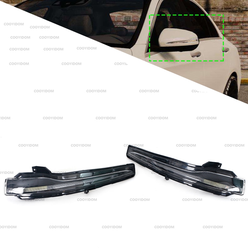 Auto Rearview Mirror Light Turn Signal Light Indicator Lamp For Mercedes-Benz W205 W213 W222