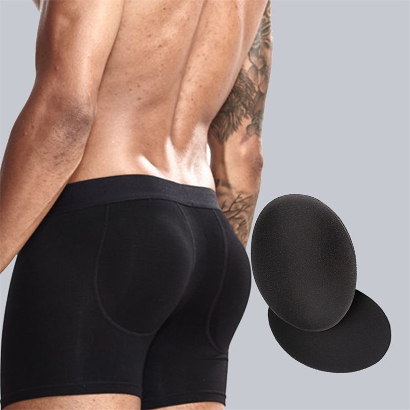 2 pcs Hip Shaper Padded Briefs Butt Pad Sexy Men Underwear Sponge Enhancer Underpants Push Up Cup Panties Lifter