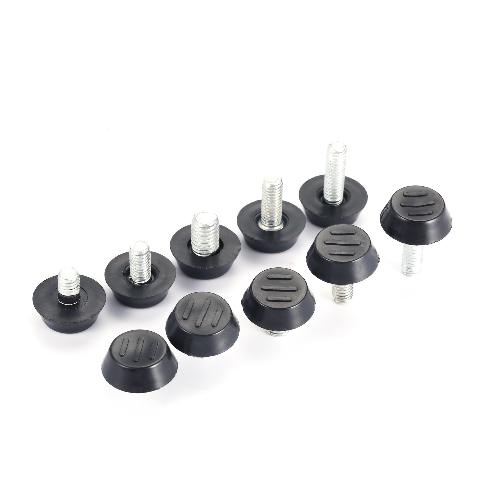 10 Pcs/lot Furniture Table Chair Sofa Cabinet Adjustable Levelling Leg Feet Glide Slide Leveler Base Screw-in M6 M8 Bolt on Pad