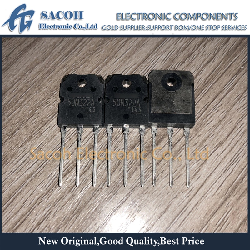 New Original 5PCS/Lot GT50N322A 50N322A or GT50N322 50N322 TO-3P 50A 600V Power IGBT