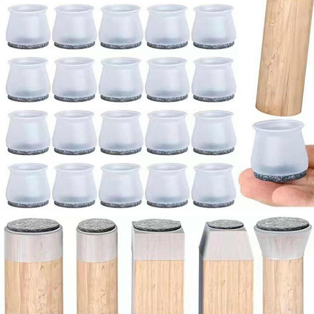 1pc Silicone Chair leg Caps Table Feet Pads for Round 30-45mm Bottom Non-Slip Furniture Covers Socks Floor Protectors Foot Pad