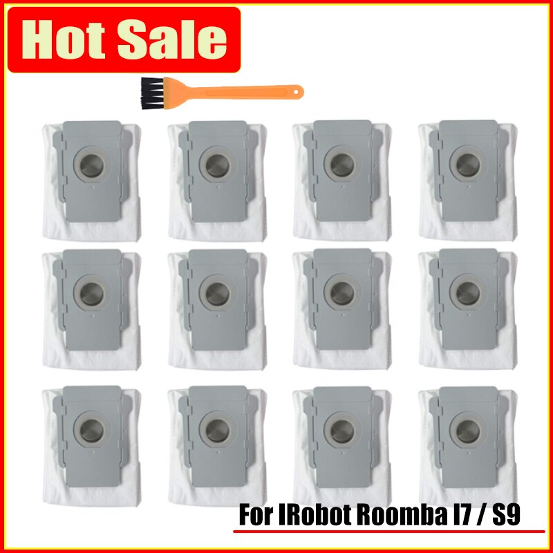 Dust Bag Replacement Automatic Dirt Disposal Bags for IRobot Roomba I7 I7+/i7 Plus E5 E6 E7 S9 S9+ Robot Vacuum Cleaner Parts