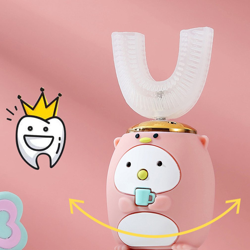 Smart 360 Degrees XioMi Electric Toothbrush Kids Silicon Automatic Ultrasonic Teeth Tooth Brush Cartoon Pattern Children