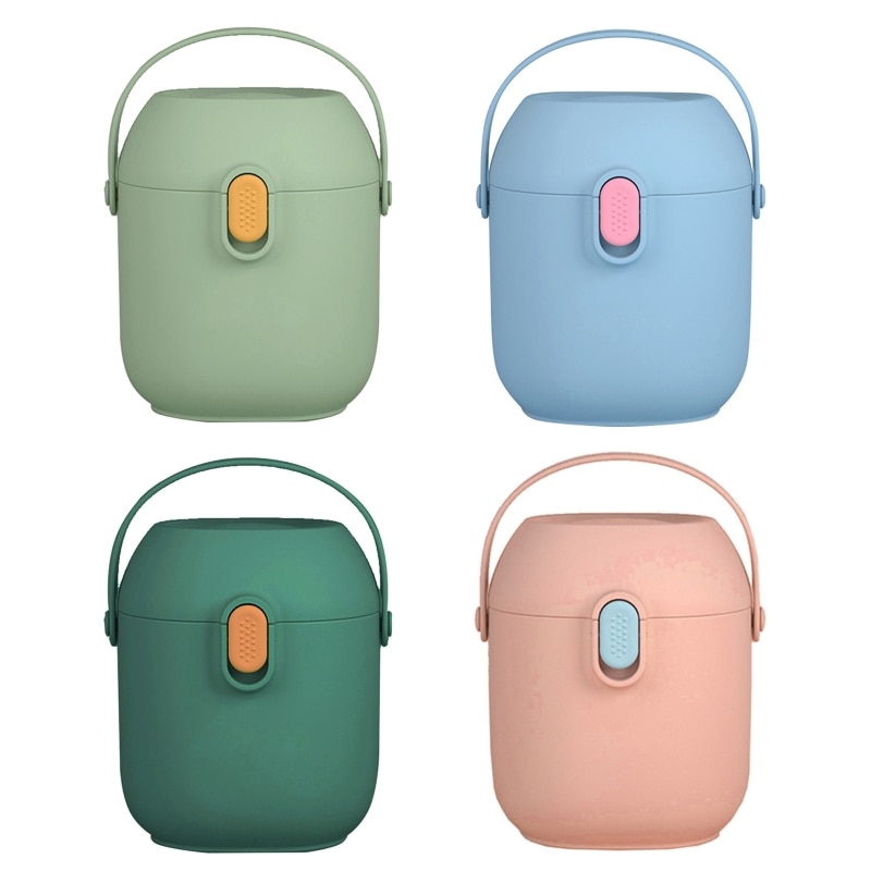 Q81A Useful Baby Milk Powder Storage Box with Spoon Airtight Food Snack Containers Infant Food Grade Feeding Accessories Kids