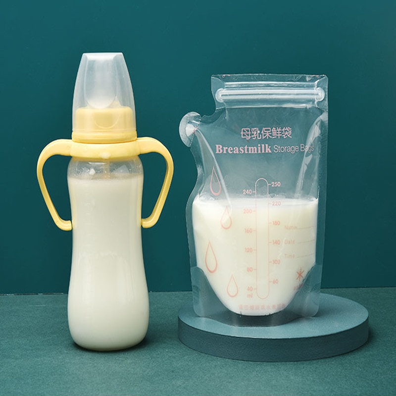 30 Piece Disposable Breastmilk Storage Bag Baby Food Grade Fresh-keeping Bag BPA Free Thickened Aunty-breast Milk Freezer Bag