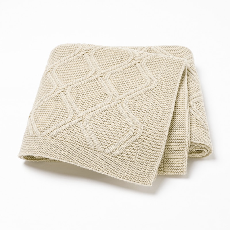 Baby Blankets Breathable Newborn Gender Netural Knitted Stroller Bassinet Carseat Crib Cellular 100*80cm Toddler Boy Girl Quilts