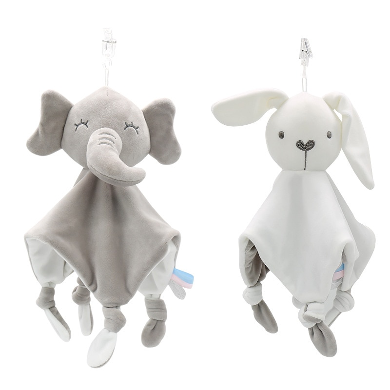 Newborn Comfort Plush Toy Elephant Birthday Appease Baby Toys Towel Dolls Gifts Soft Hand Puppet Children Sleep Toddler Hobbies