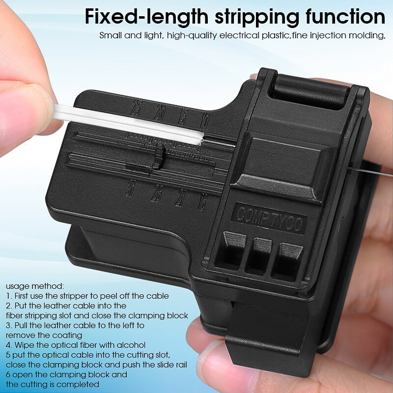 Free shipping Automatic Fiber Cleaver tool Three-in-one clamp Fiber Optical Cleaver Tool ABS Material Mini Cleaver