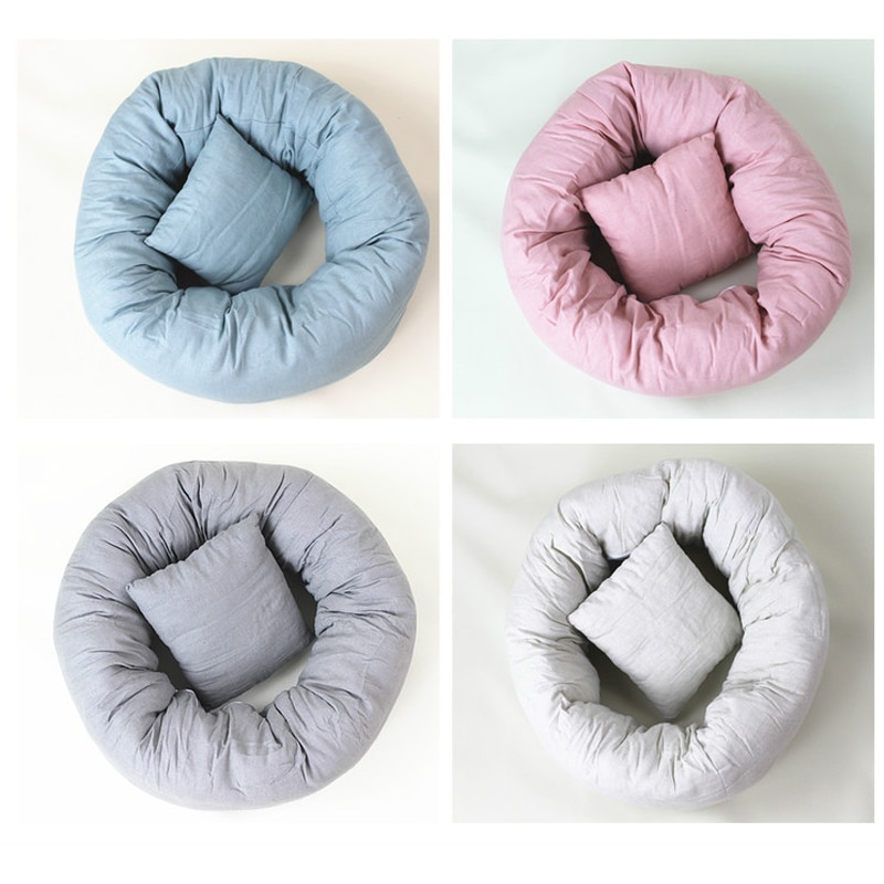 Newborn Photography Props Cotton Pad Baby Posing Cycle Round Shape Pillows Cushion Pad Studio Props Accessories Photo Shooting