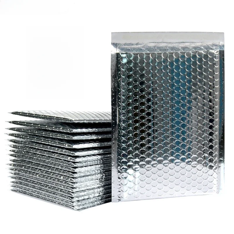 20pcs/lot Rose Gold/Silver/Purple/Blue Packaging Shipping Bubble Mailer Plastic Padded Envelopes