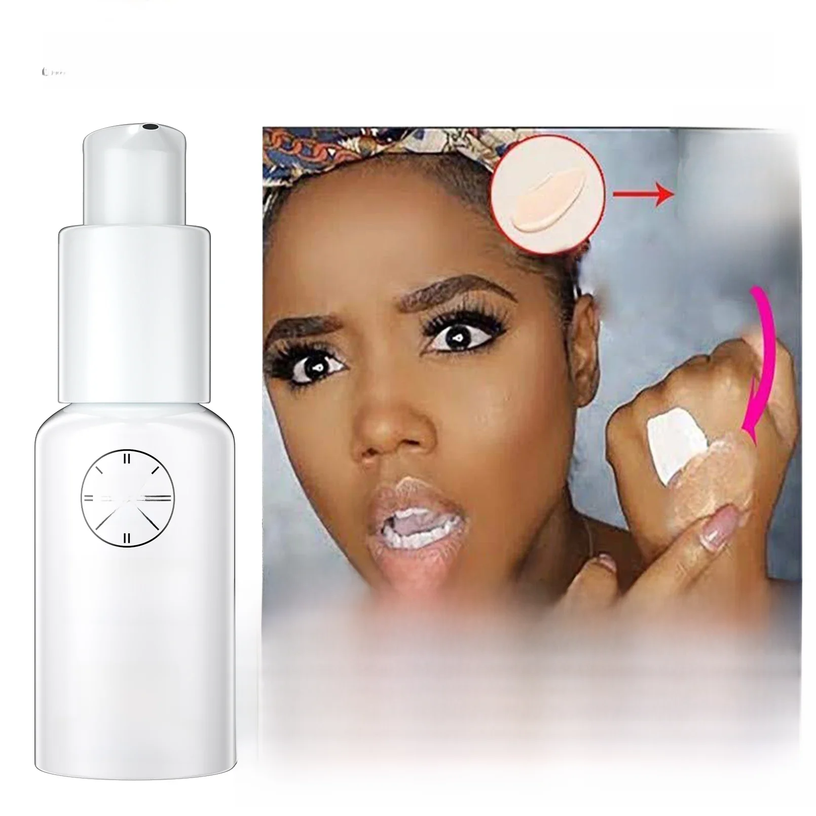 30ml Color Changing Foundation Cream Professional Concealing Face Dark Circle Liquid Long-lasting