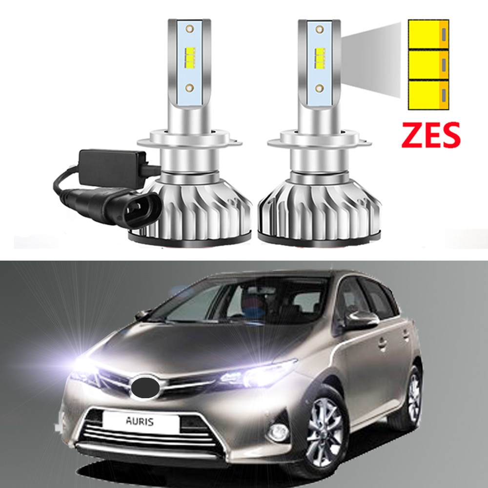 2Pcs For Toyota Auris 2013 2014 2015 2016 2017 2018 HIR2 9012 Led Headlight Bulbs High Low Beam Car LED Headlamp