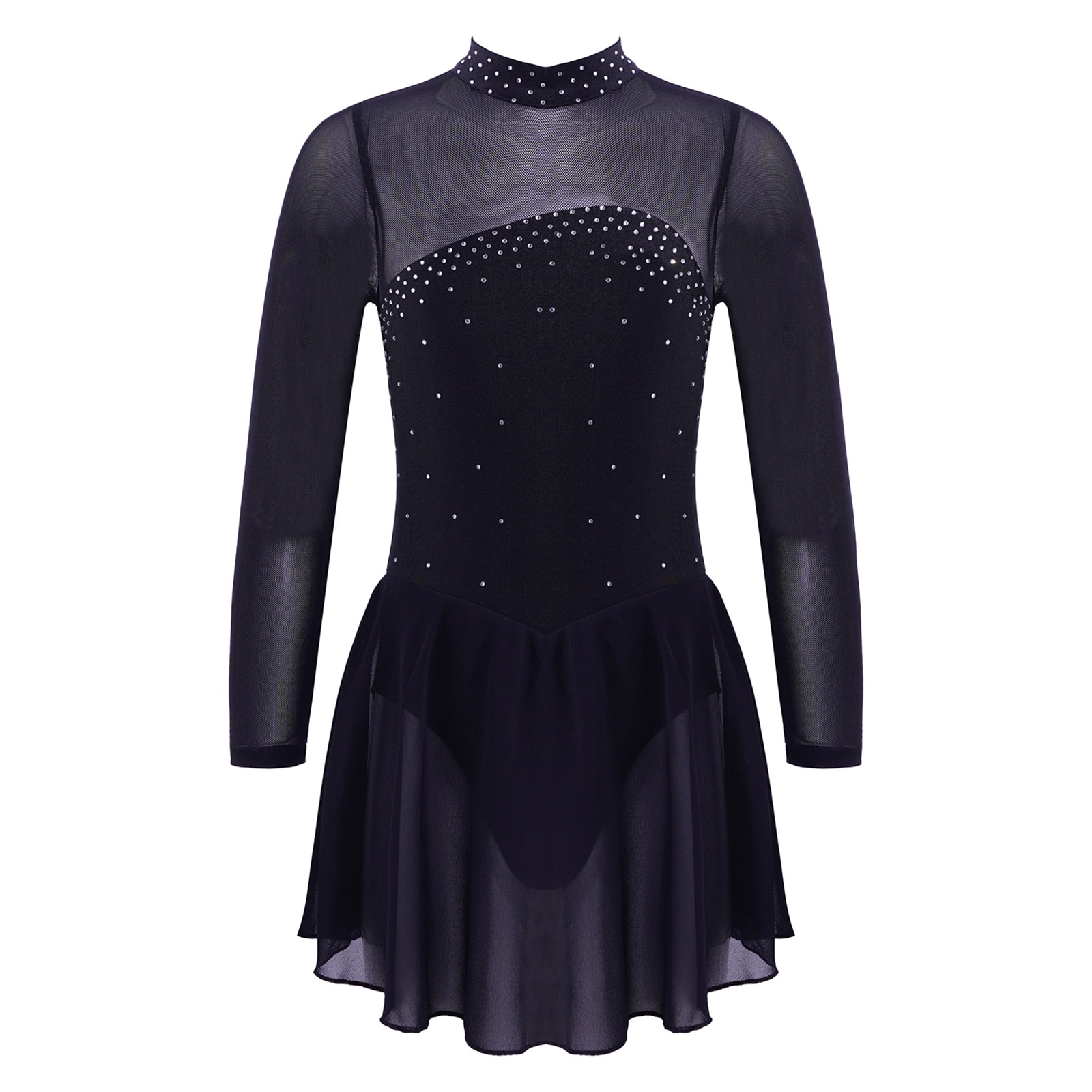 Girls Ballet Leotard Dancewear Dress Kids Dance Class Gymnastics Lyrical Contemporary Dance Ballerina Clothing Performance Dress