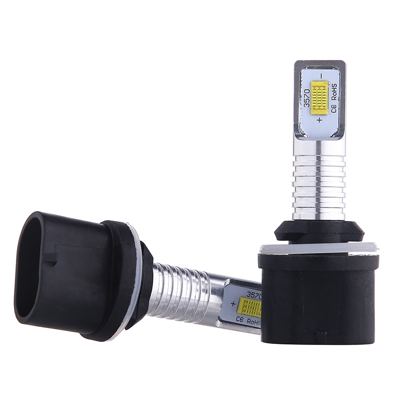 2Pcs NEW H27 880 881 LED Fog Lights H27W/2 H27W2 Car Light Bulbs 4014 3570 SMD Auto Drving Fog Lamp DRL White 6000K 24V 12V