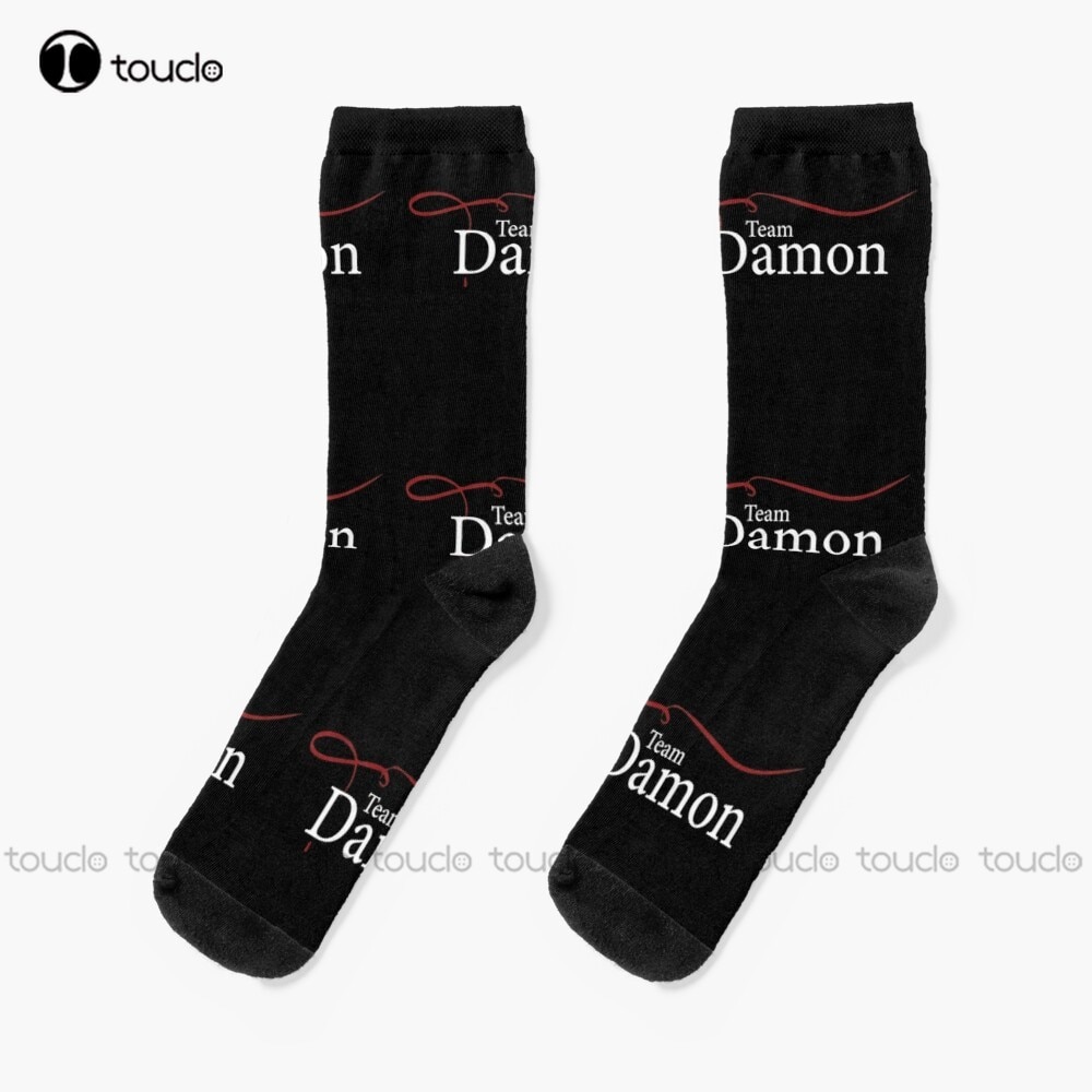 Team Damon Socks Thin Socks Men Street Skateboard Socks Unisex Adult Teen Youth Socks Comfortable Best Girls Sports Funny Gift