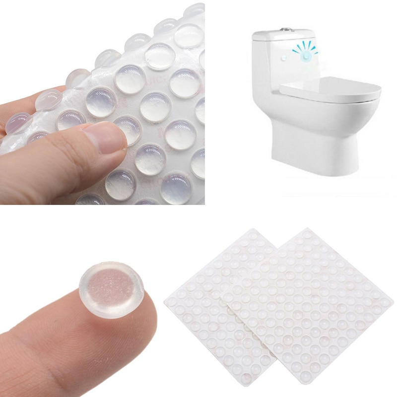 Transparent Self-Adhesive Silicone Floor Mats Shock Absorption Buffer Anti-Collision Particle Sticker Furniture Non-Slip Mat