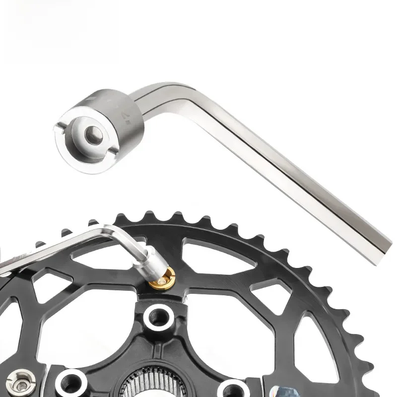 MUQZI Chainring Bolts Nut Wrench Chainring Screw Removal Install Tools MTB Road Folding Bike