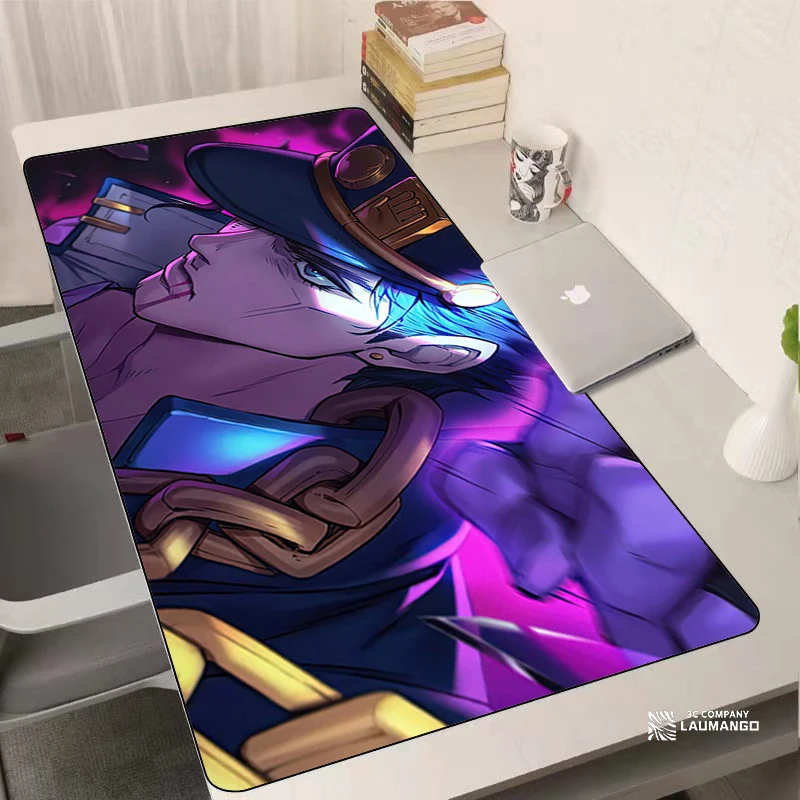 Jojo Bizarre Adventure Mouse Pad Gaming Accessories Keyboard Rubber Desk Mat Large Joseph Joestar Pc