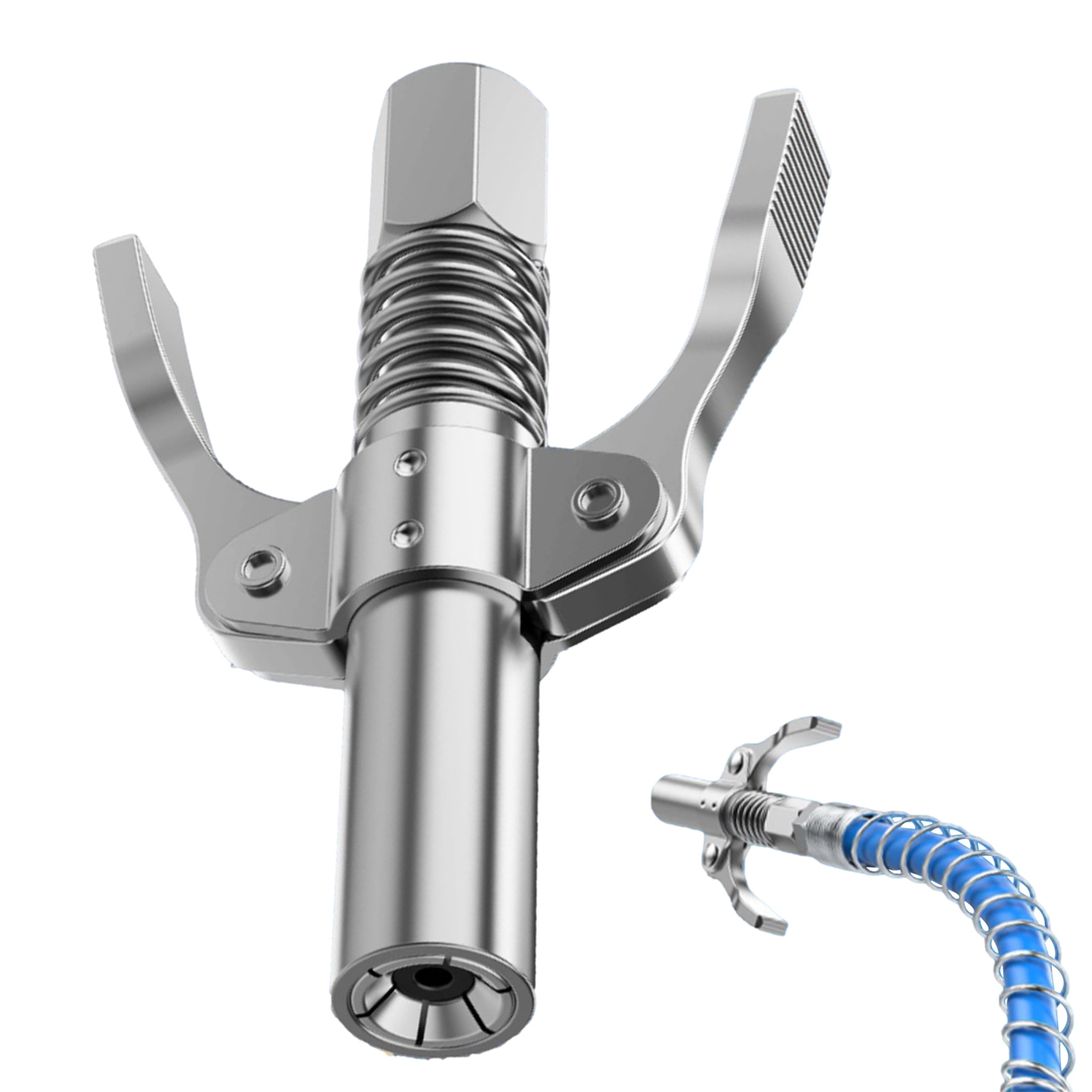 Universal Quick Release Grease Gun Auto Replacement Part Lube 10000 PSI Lock Grease Coupler High-pressure Oil injection Nozzles