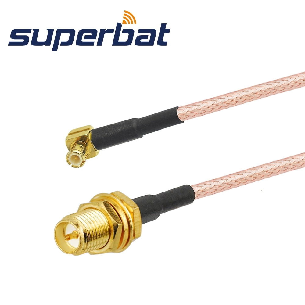 Superbat Jumper UMTS Antenna Pigtail Cable SMA Female to MCX Male Conector RG316 15cm for Broadband Router Ericsson W30 W35