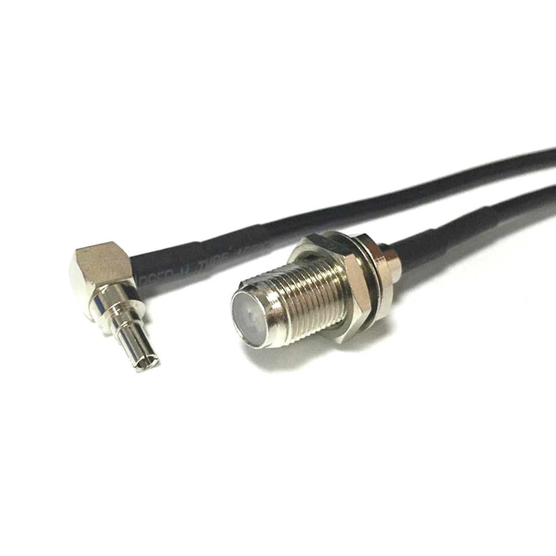 New Wireless Modem Wire F Female Jack To CRC9 Right Angle Connector RG174 Cable 20CM 8" Pigtail Fast Ship