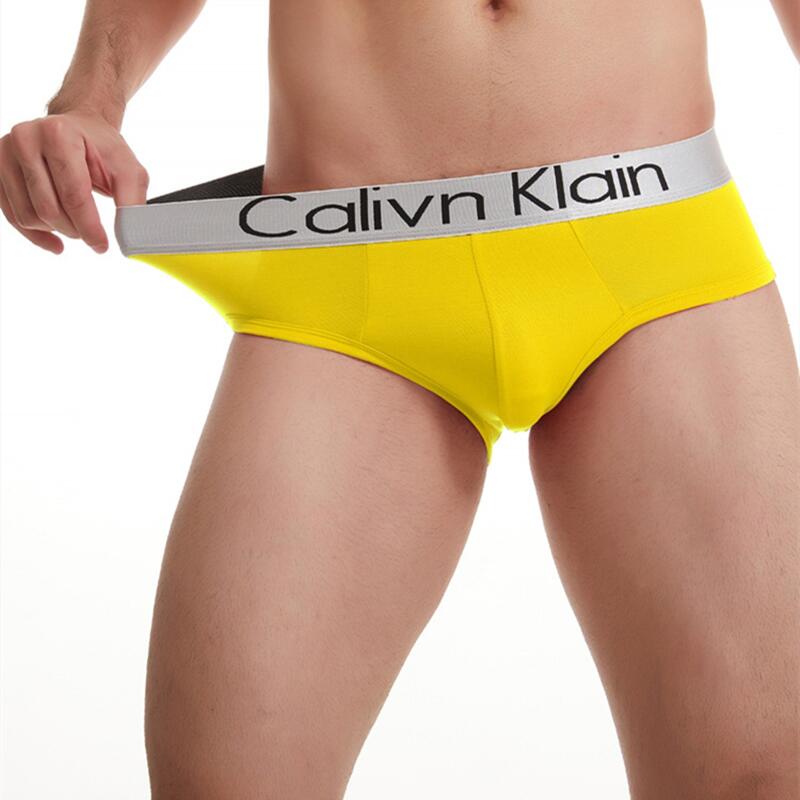 Fan Sweet Letter Printing Men's Underpants Comfortable Ice Silk Male Briefs Breathable 3D-Pouch Male Underwear Elastic Man 