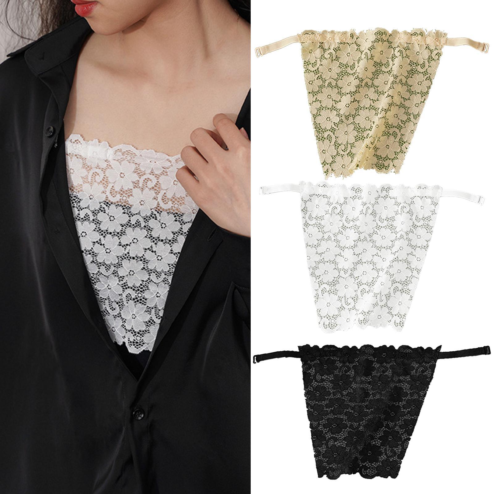 Lace Invisible Camisole Wrapped Chest Overlay Bra Insert Easy Clip-on Women Cleavage Cover Underwear Seamless Wrap Chest Cloth